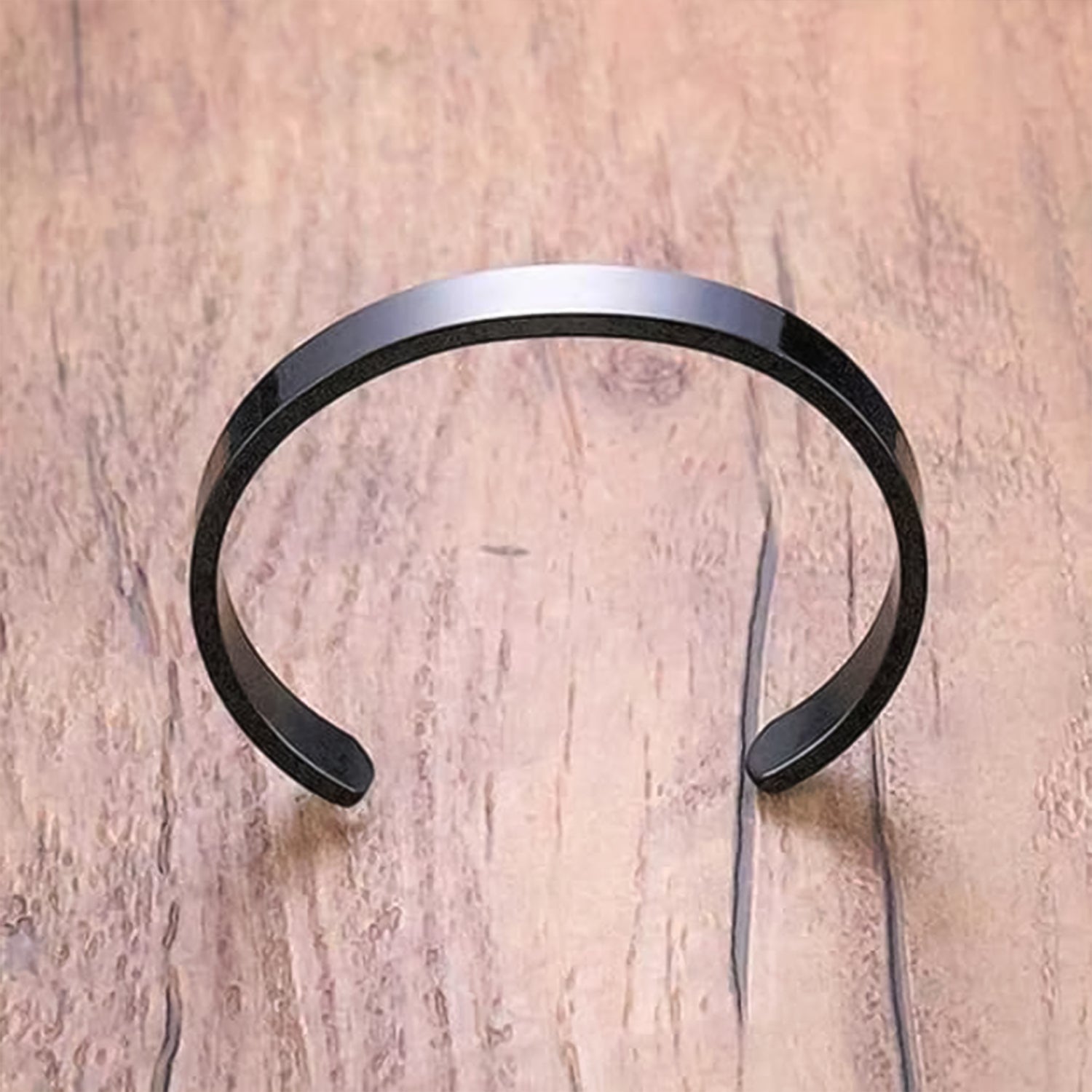 Stylish Black-Plated Stainless-Steel kada (1 Pc) Stylish Black-Plated Stainless-Steel kada (1 Pc)